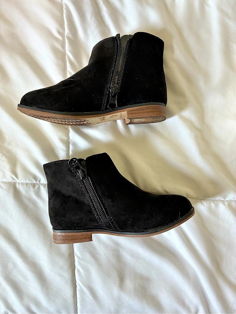Toddler cat & jack Old Navy Ankle Booties Black & Brown